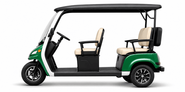 Xe TukTuk nội khu màu xanh